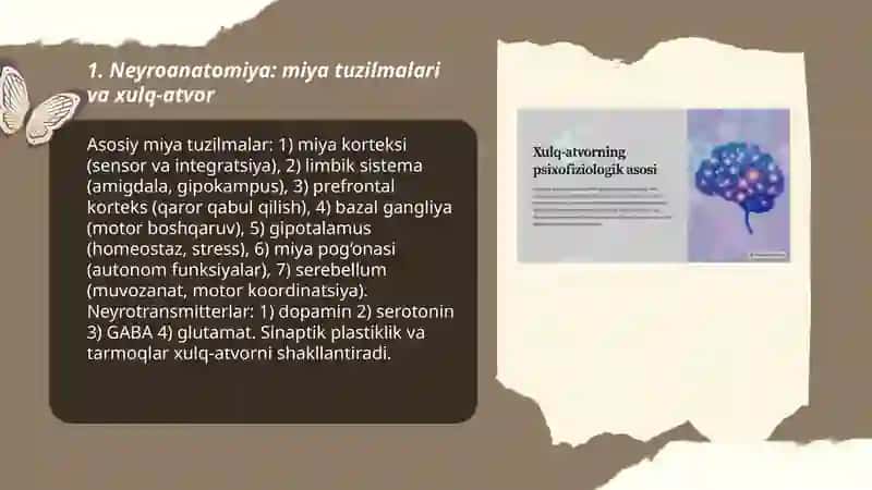 Xulq-atvorning psixofizialogik asosi 3