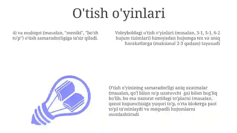 Valeybol oyinida shuğullanuvchilarning oyin texnikasi 3