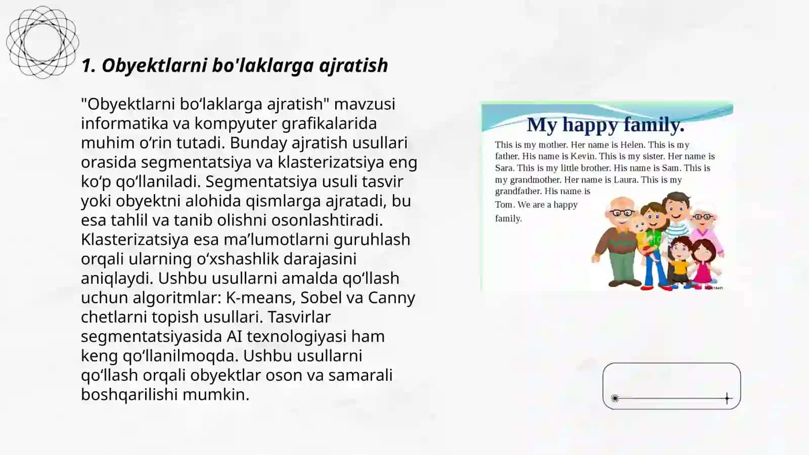 Obyektlarni bo'laklarga ajratish 3