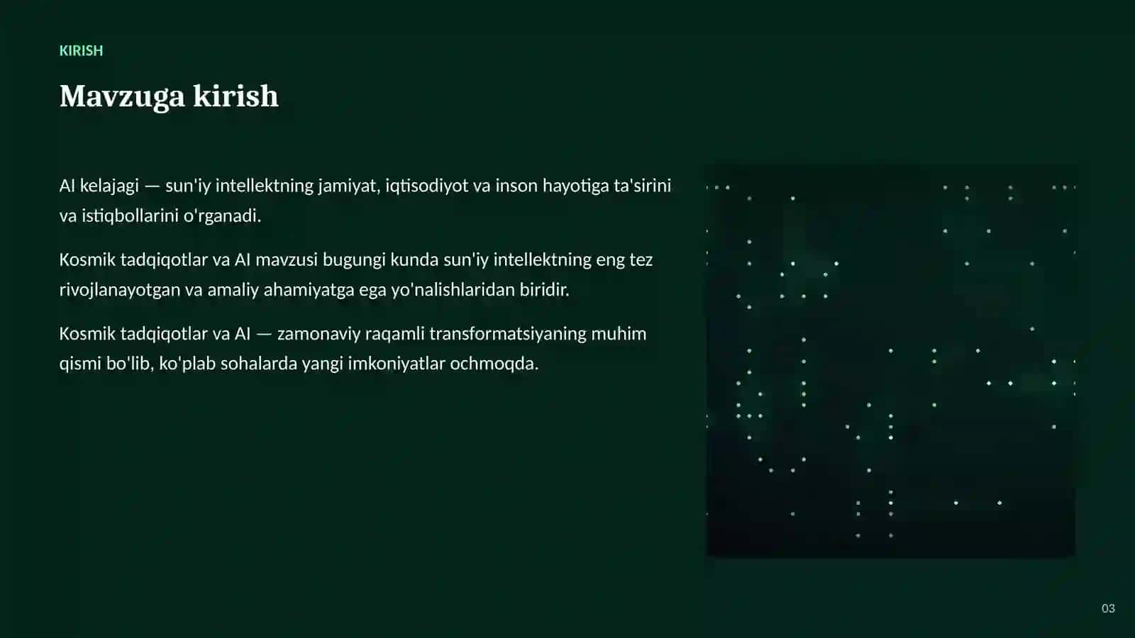 SUN'IY INTELLEKT • AI KELAJAGI VA JAMIYAT 3