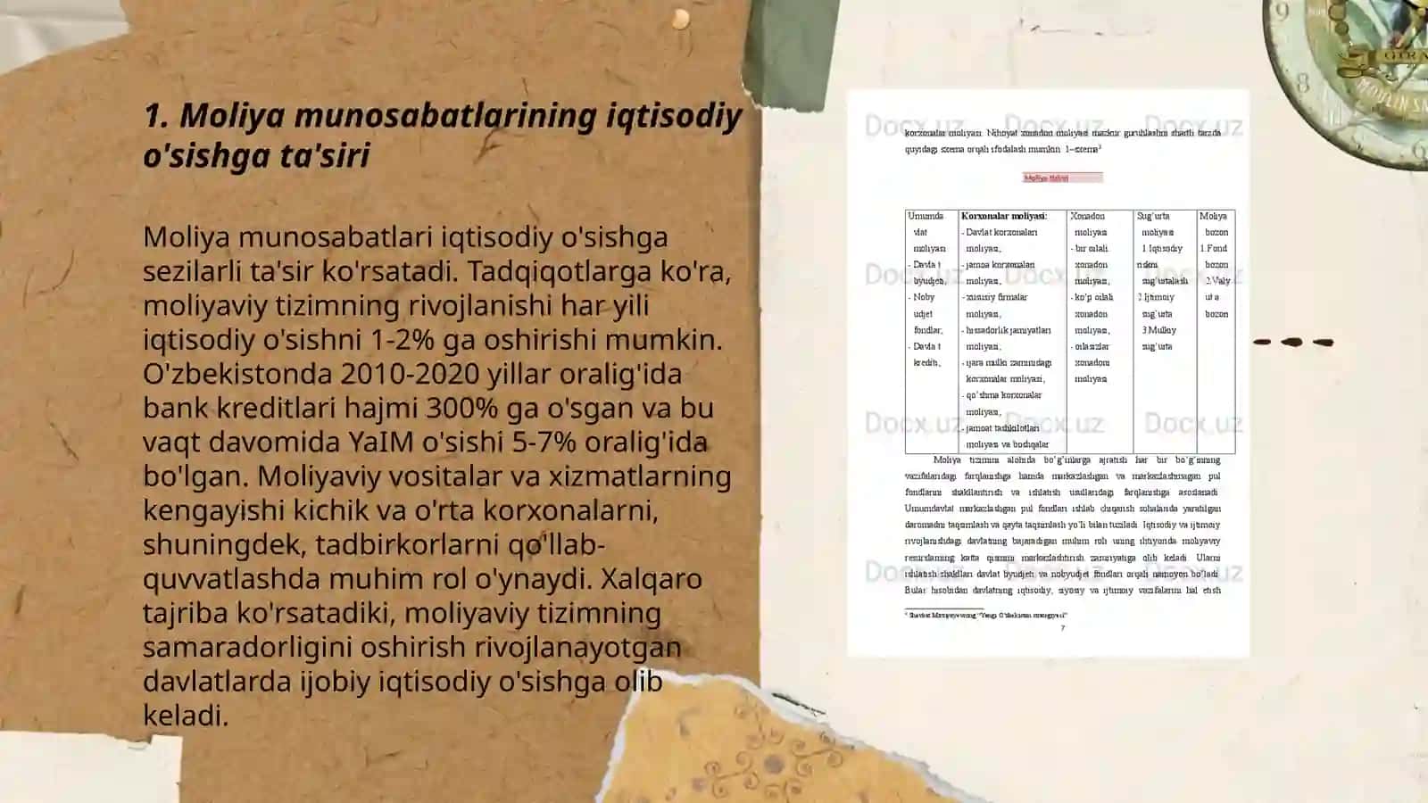 Moliya munosabatlarining iqtisodiyotni tartibga solishdagi roli 3