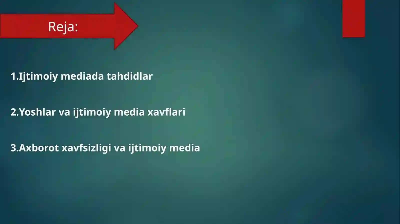 Ijtimoiy Mediada taxdid va xavf-xatarlar 3