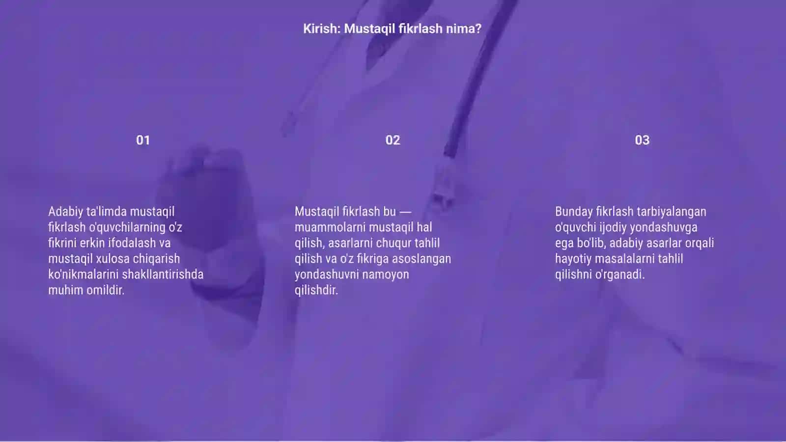 Adabiy ta'limda mustaqil fikrlashning ahamiyati 3