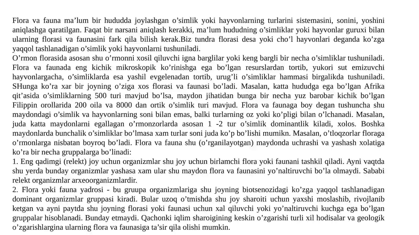 FLORA, FAUNA, BIOTA 3