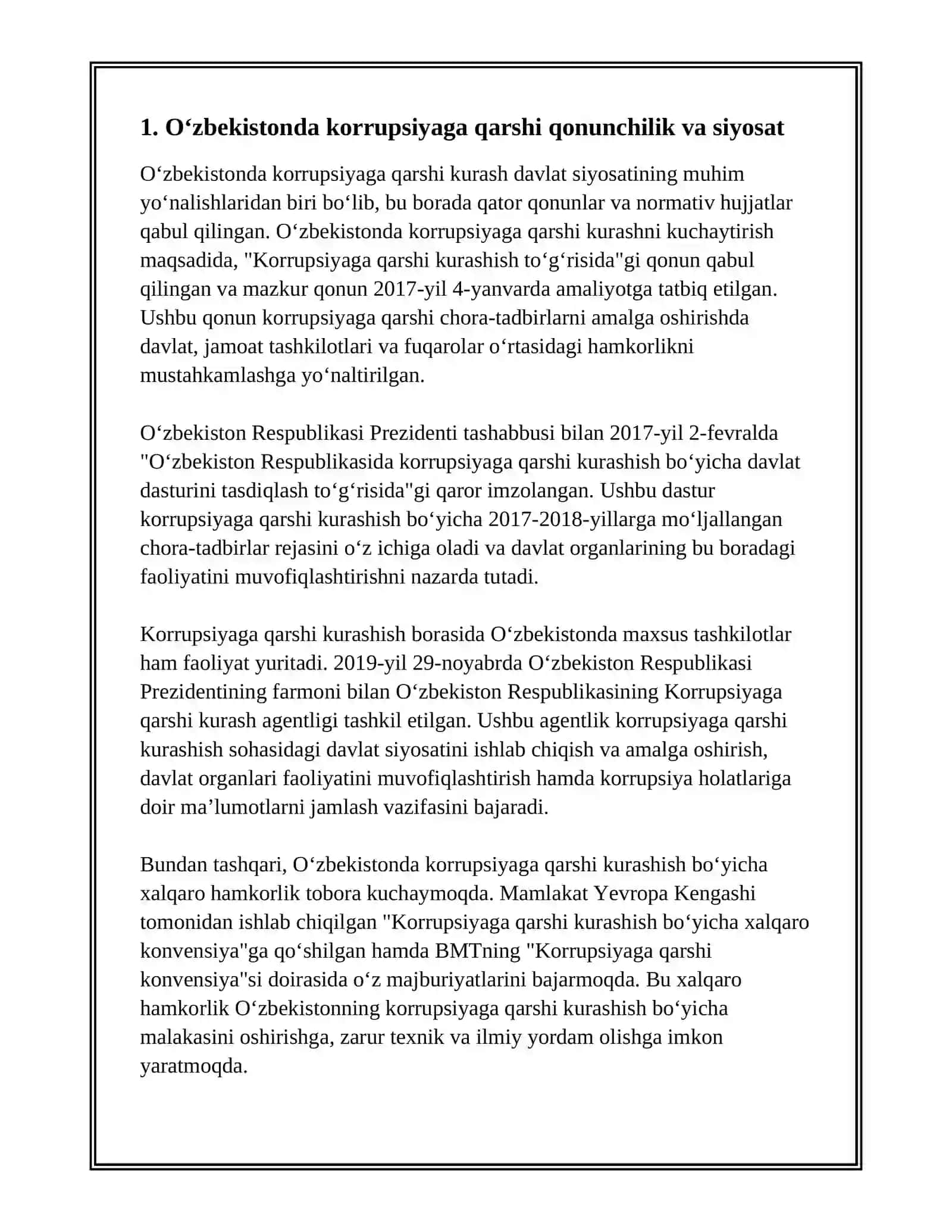 ÕZBEKISTONDA KORRUPSIYAGA QARSHI KURASH 3