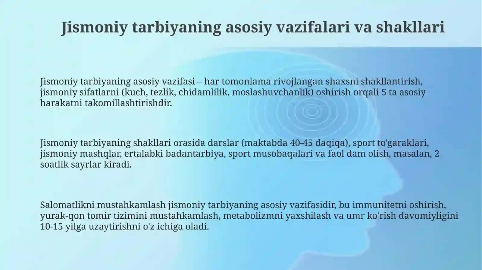 Jismoniy madaniyatning jamiyatdagi vazifalari va shakllari 3