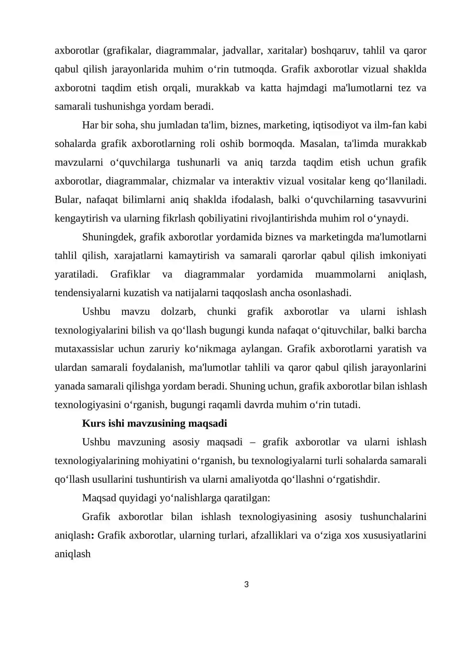 GRAFIK AXBOROTLAR BILAN ISHLASH TEXNOLOGIYASI 3