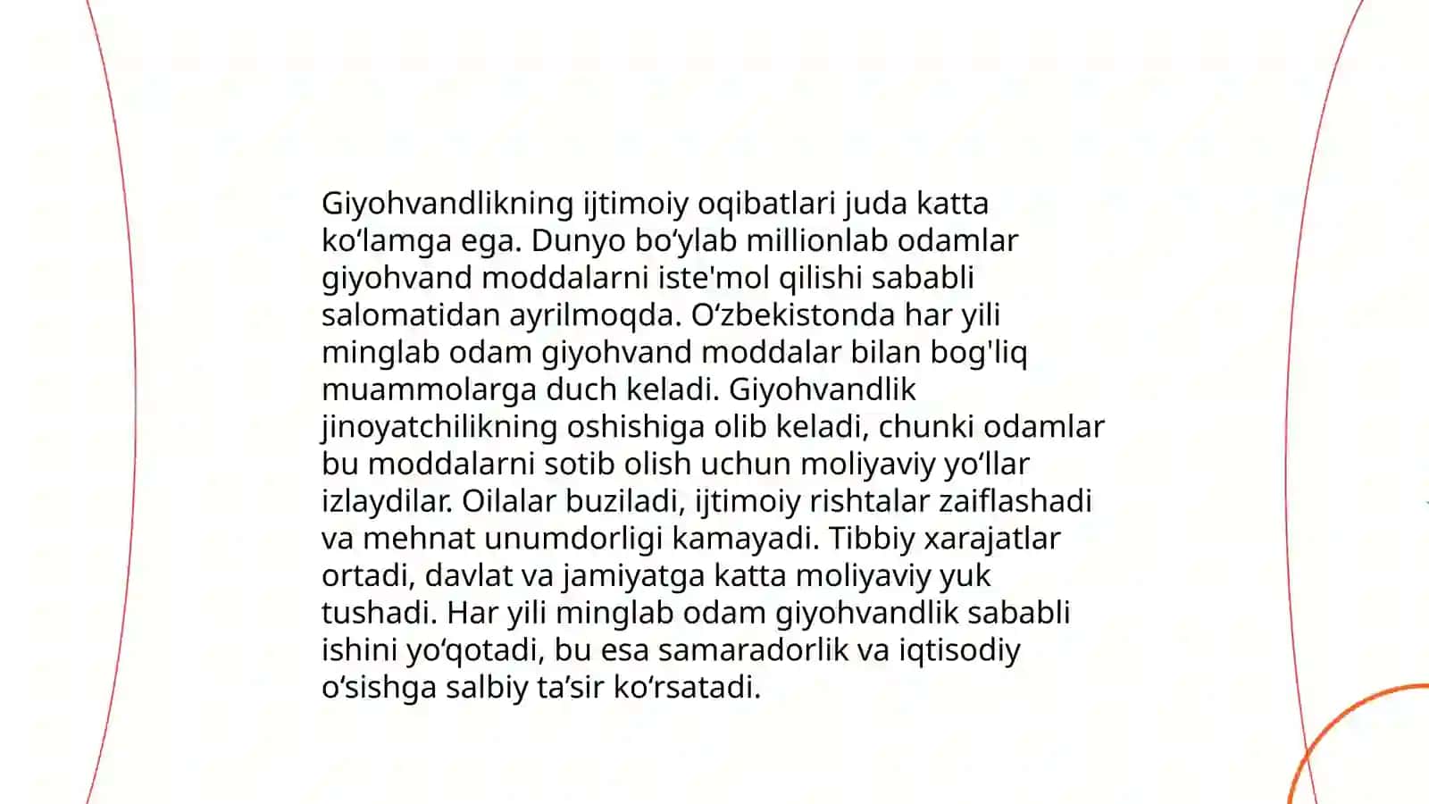 Giyohvandlikning ijtimoiy oqibatlari 3