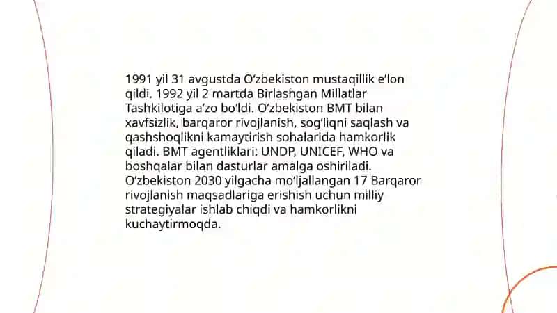 Oʻzbekiston va BMT aloqalar tarixi 3