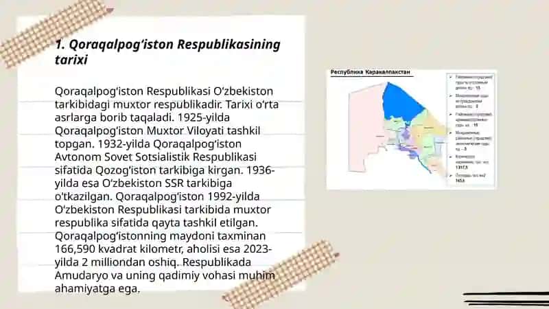 Qoraqalpogʻiston Respublikasining tarixi 3