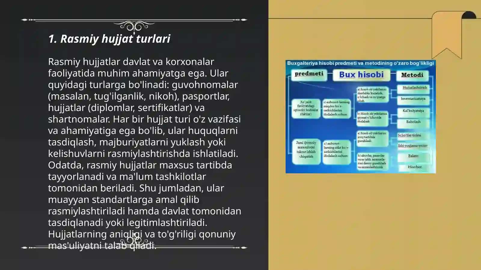 Davlat tilida ish yuritish fanidan Hujjat turlari va ish yuritish asoslari 3