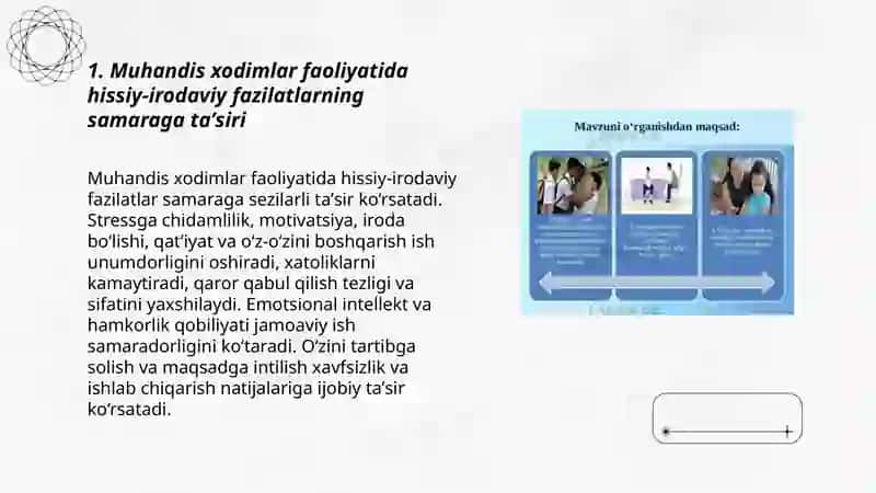 Muhandis xodimlar faoliyati samaradorligini oshirishda hissiy-irodaviy va shaxsiy fazilatlarning o‘rni 3