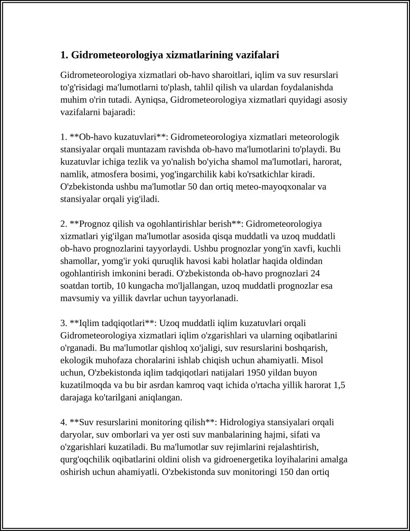GIDROMETEOROLOGIYA XIZMATI AGENTLIGI HAQIDA 3