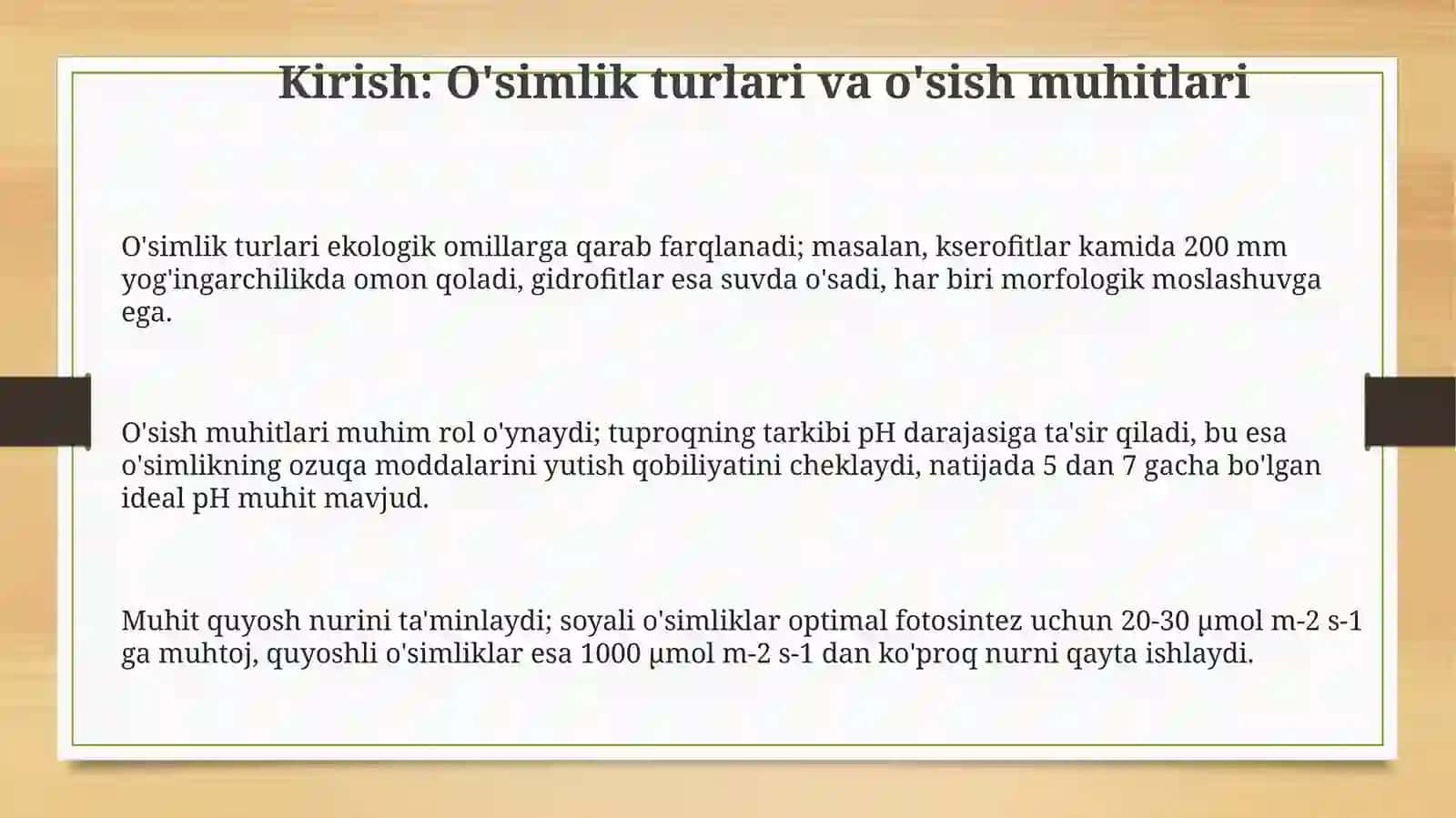 O'simliklar va ildiz ehtiyotlarni taqqoslash 3