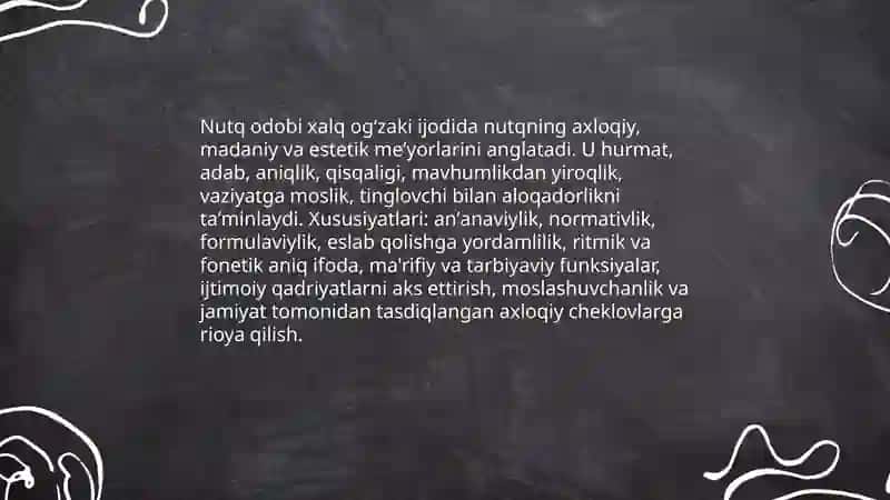 Xalq og'zaki ijodida nutq odobi 3