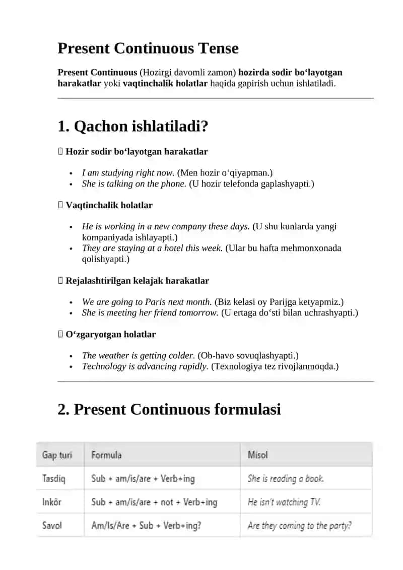 Present Simple Tense 3