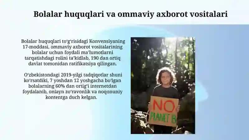 Bolalar huquqlari va ommaviy axborot vositalari 3