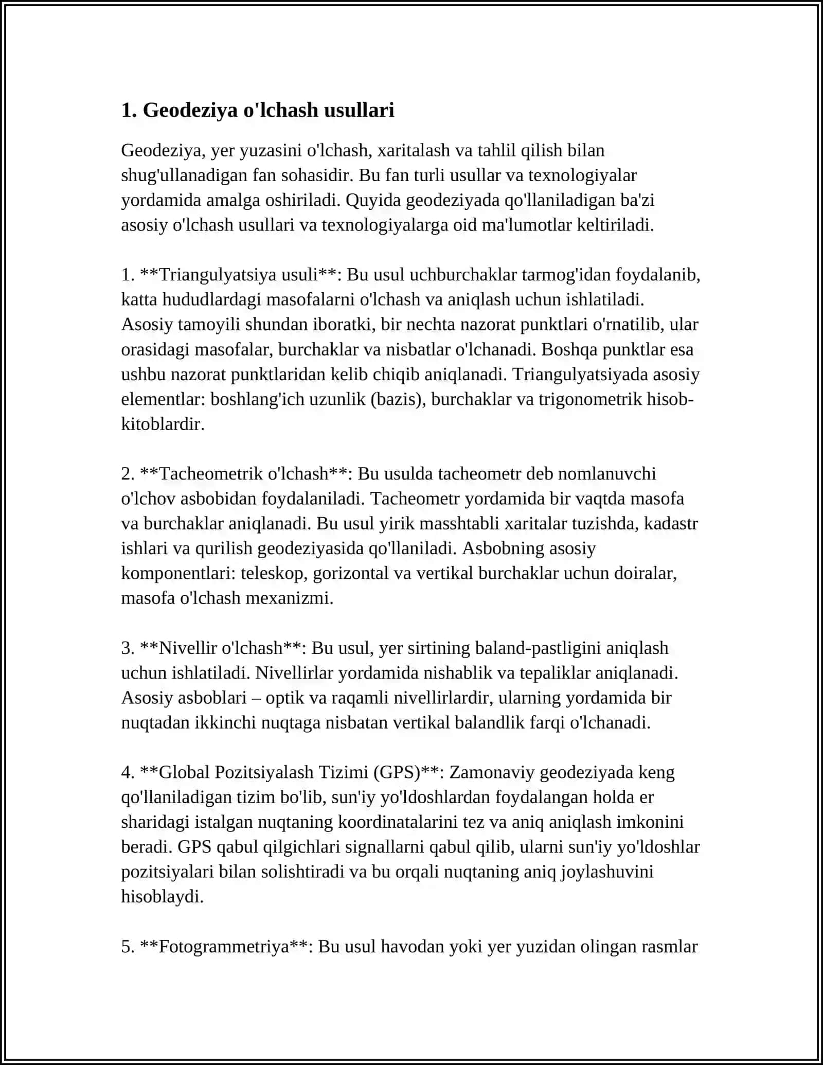 VERTIKAL BURCHAK ÒLCHASH USULLARI TURLARI 3