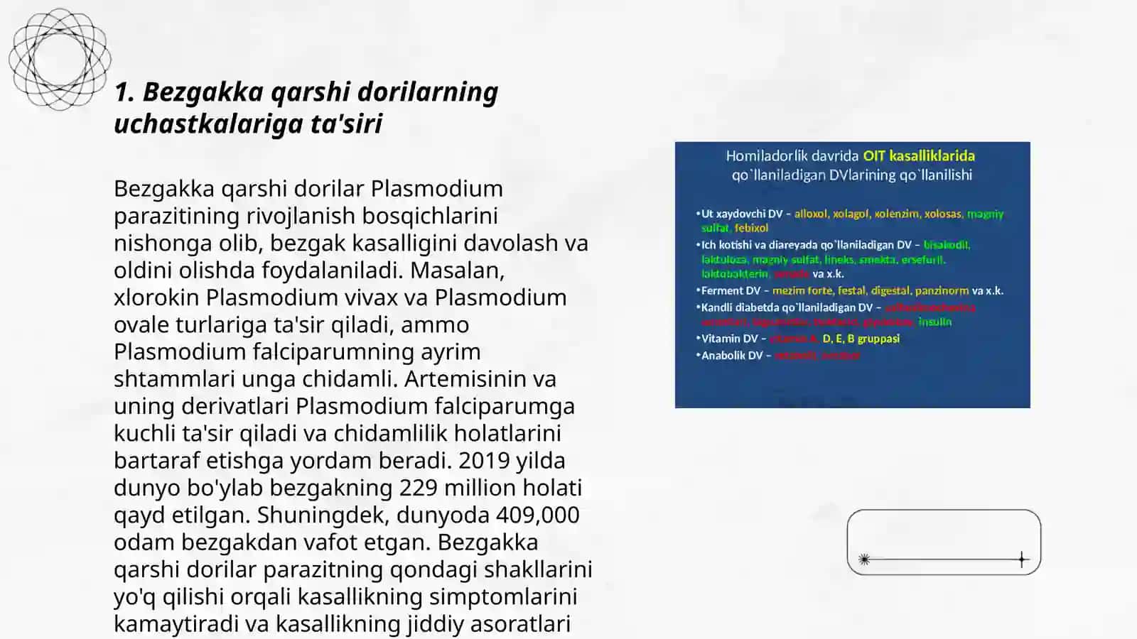 Bezgakka qarshi dori vositalarini qóllash tamoyillari 3