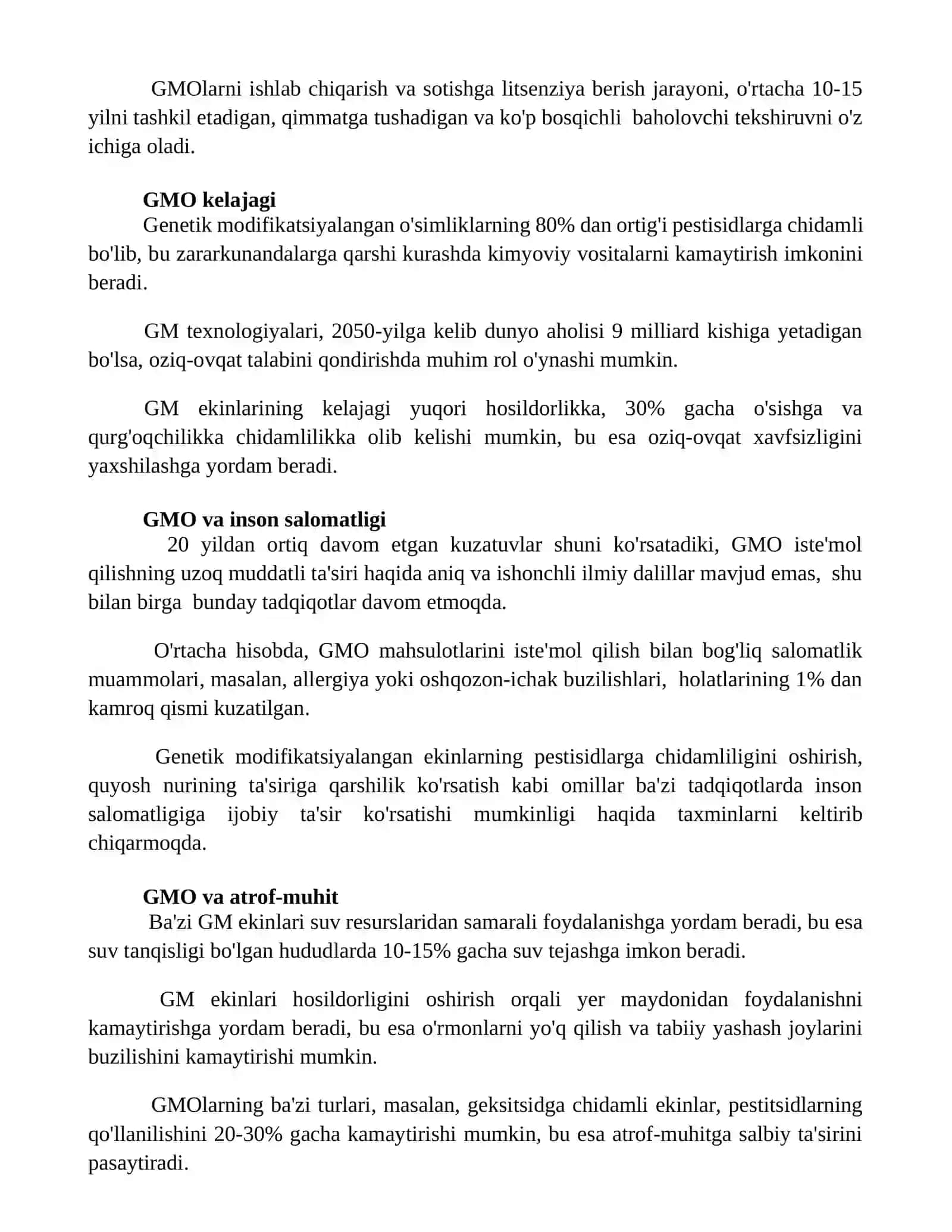 Genatik modifikatsiyalangan organizmlar 3