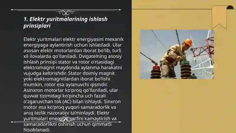 Elektr yuritmalarini salt va yuklama bilan yurgizish 3