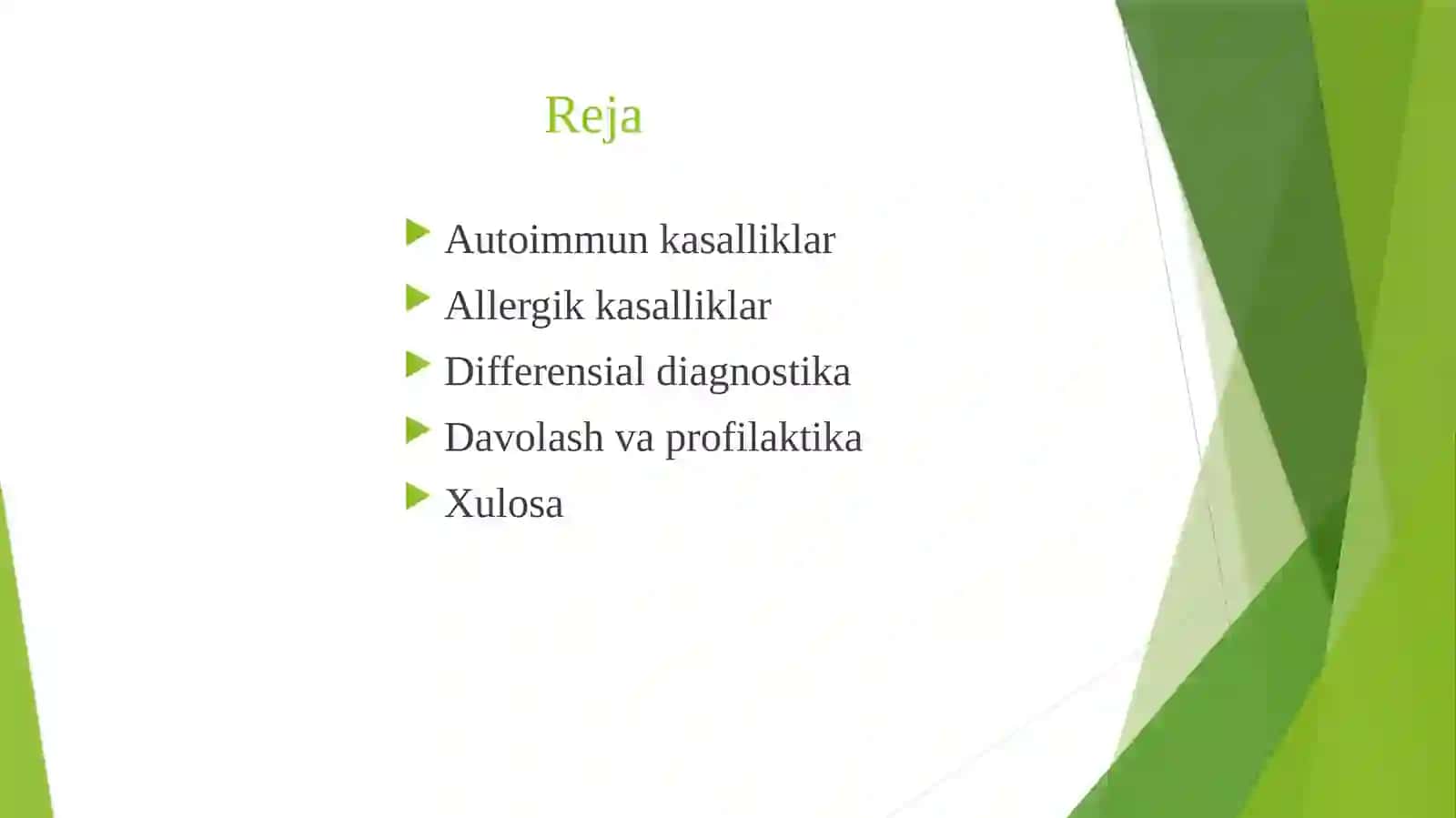 Autoimmun va allergik kasalliklar 3