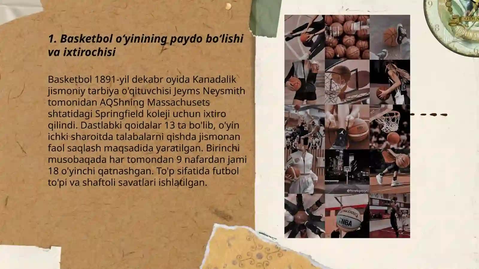 Basketbol o‘yinining paydo bo‘lishi va bugungi kundagi rivoji 3