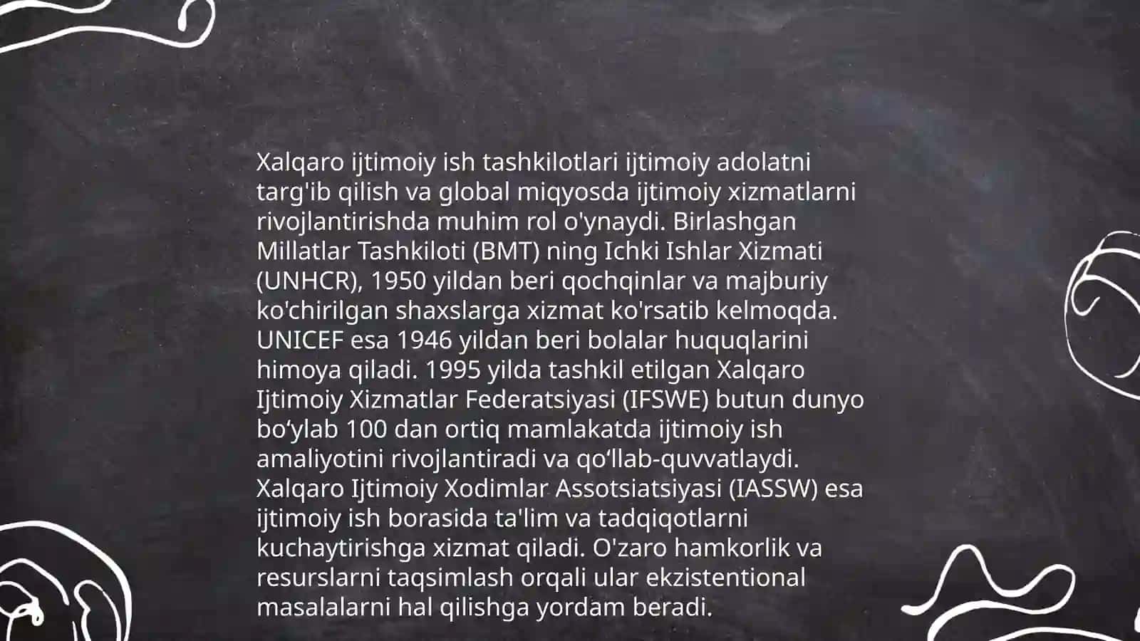 Xalqaro Ijtimoiy Ish Tashkilotlari va Ularning Roli 3