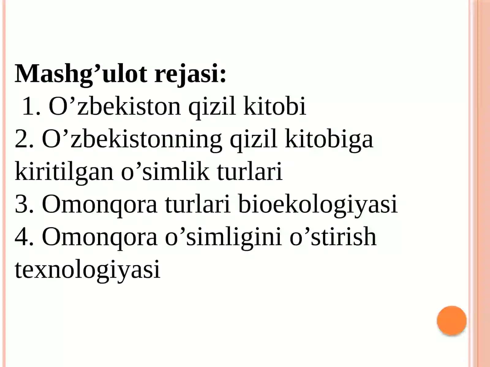 Omonqora turlari bioekologiyasi 3