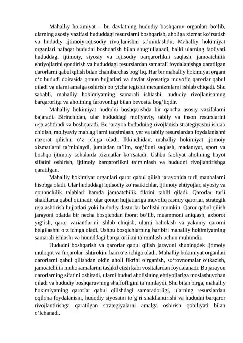 MAXALLIY XOKIMYATDA QAROR QABUL QILISH JARAYONINI TAXLIL QILISH MUAMMONI KENG TAXLIL QILISH 3