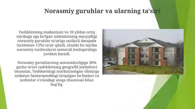 Norasmiy boshqaruvning samaradorligiga ta'sir qiladigan omillar 3