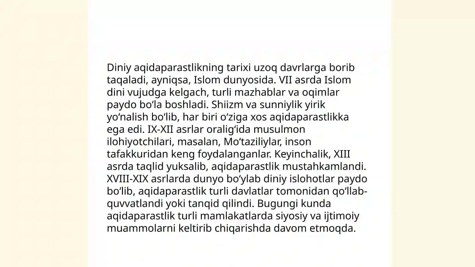 Diniy aqidaparastlik (fanatizm), ekstremizm paydo bo‘lishining ijtimoiy-tarixiy zaminlari va rivojlanishi 3