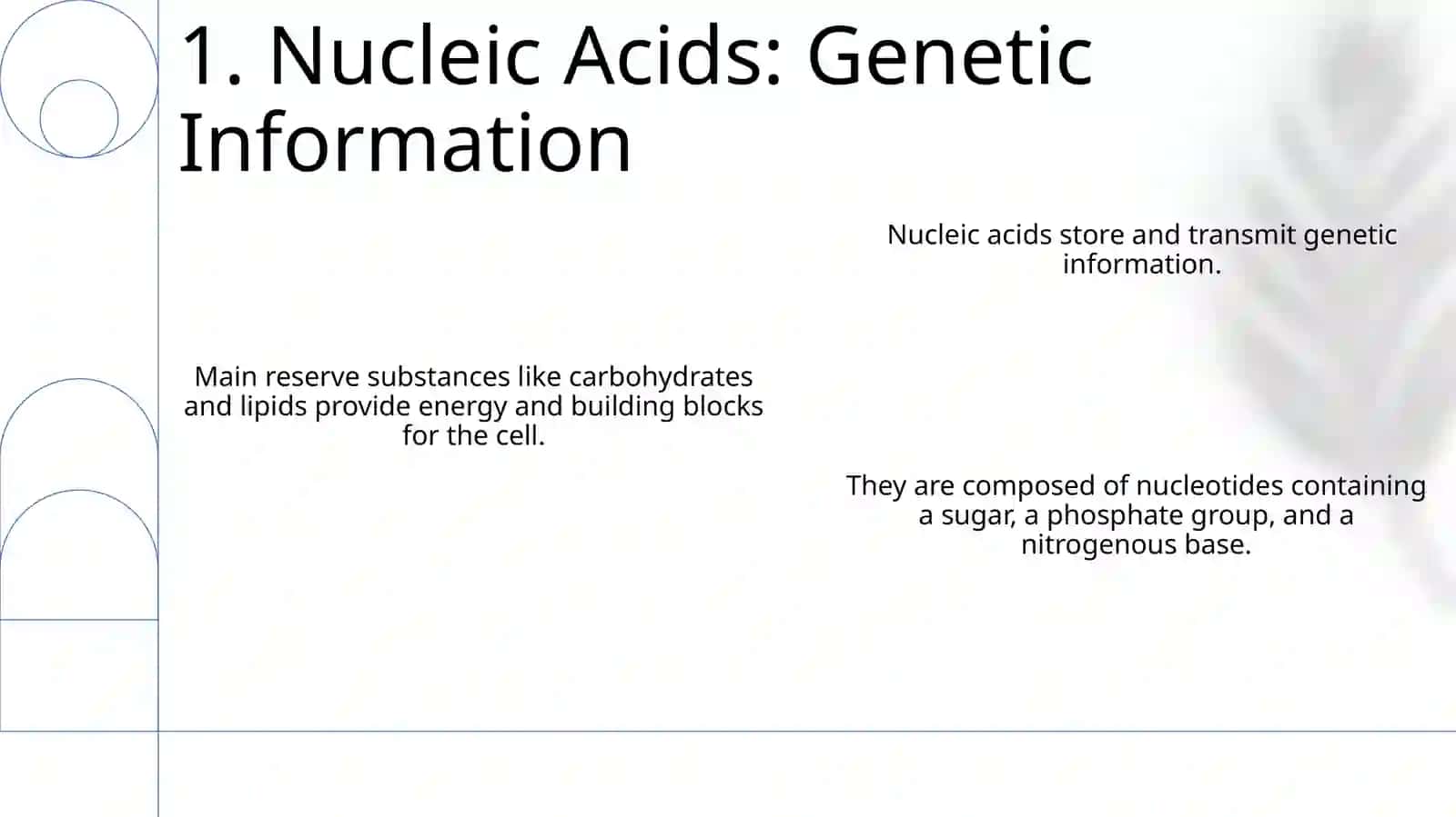 Chemical composition of the cell: The main reserve substances and their role in metabolism 3