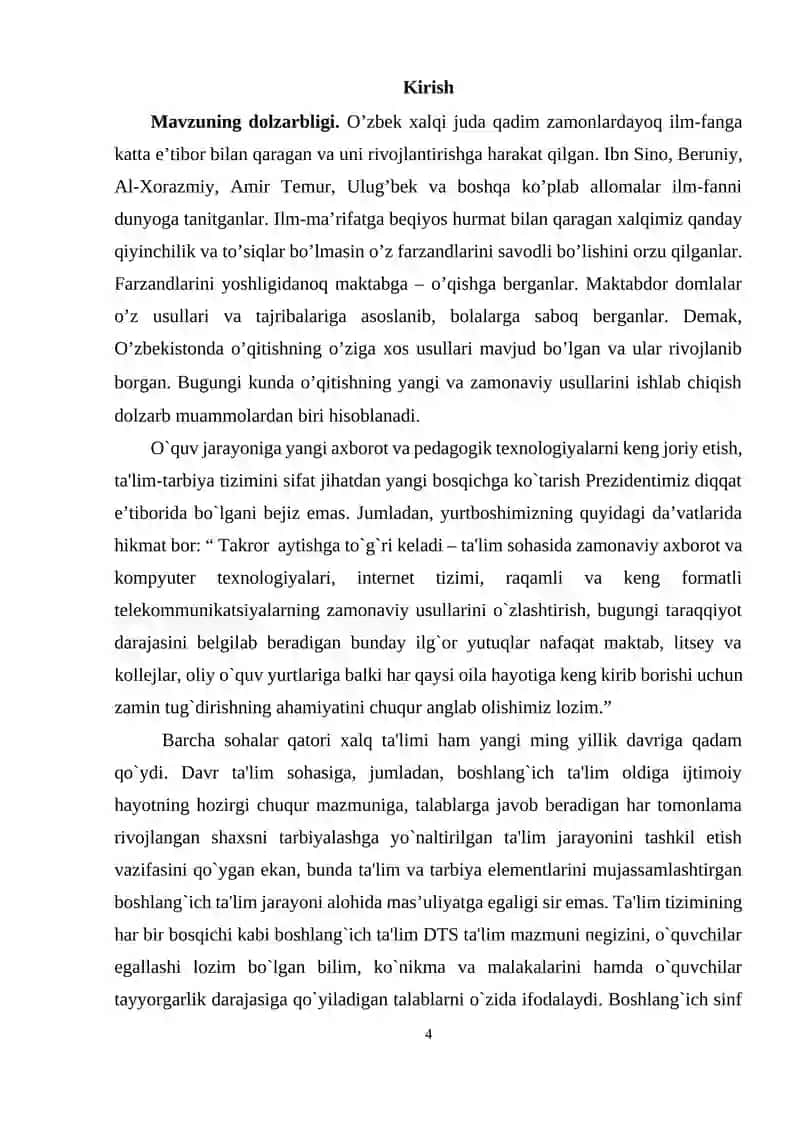 Boshlang‘ich sinf o‘quvchilarini yozilishi qiyin so‘zlarni yozishga o‘rgatish 3