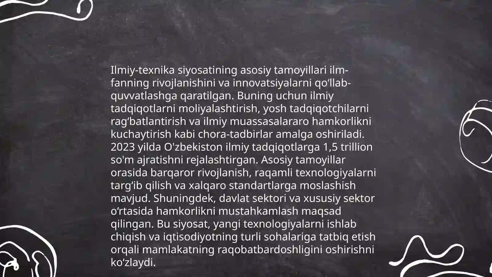 Ilmiy texnika siyosati tamoyillari va yoʻnalishi 3