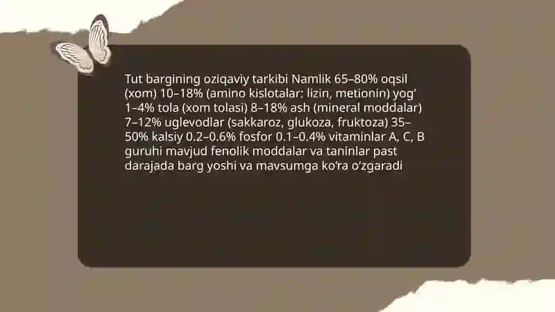 Tut bargining oziqaviy tarkibi 3