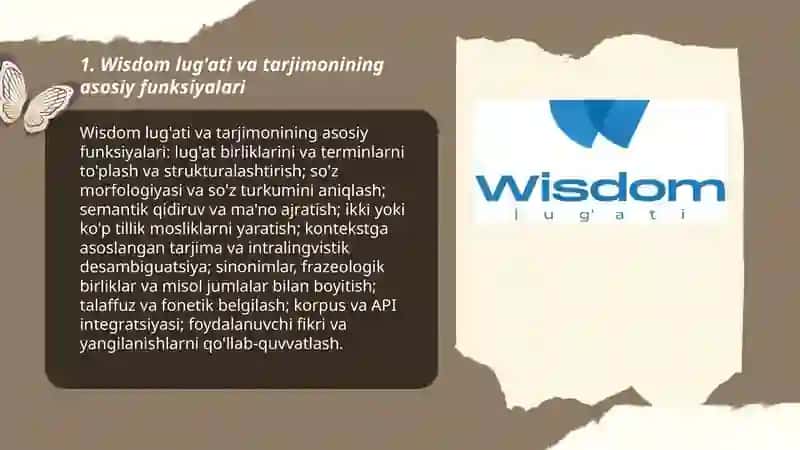 Wisdom lug'ati va tarjimoni 3