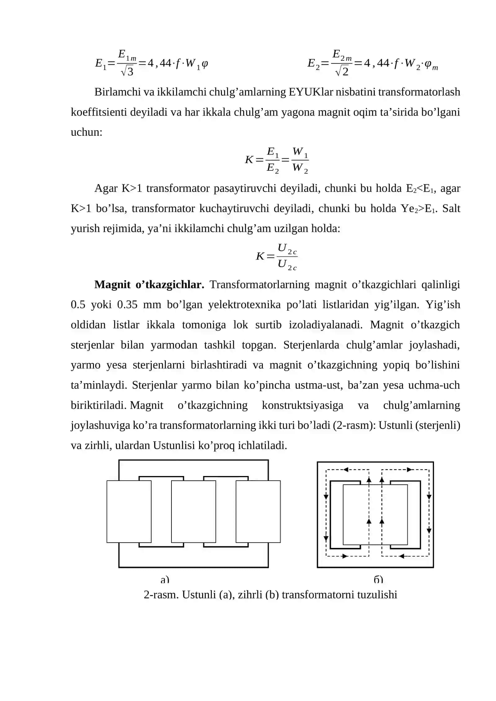 Transformatorlarning parallel ishlashi 3