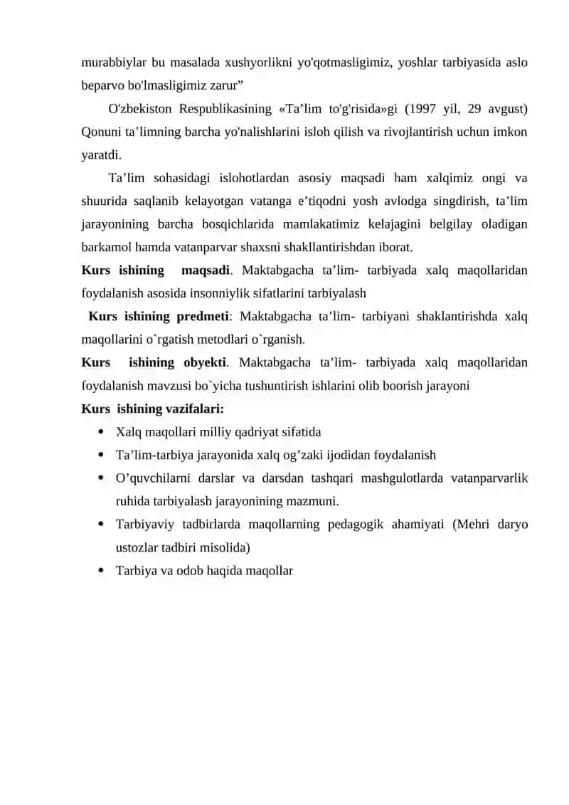 O‘QUVCHILARGA XALQ MAQOLLARINI O‘RGATISH USULLARI 3