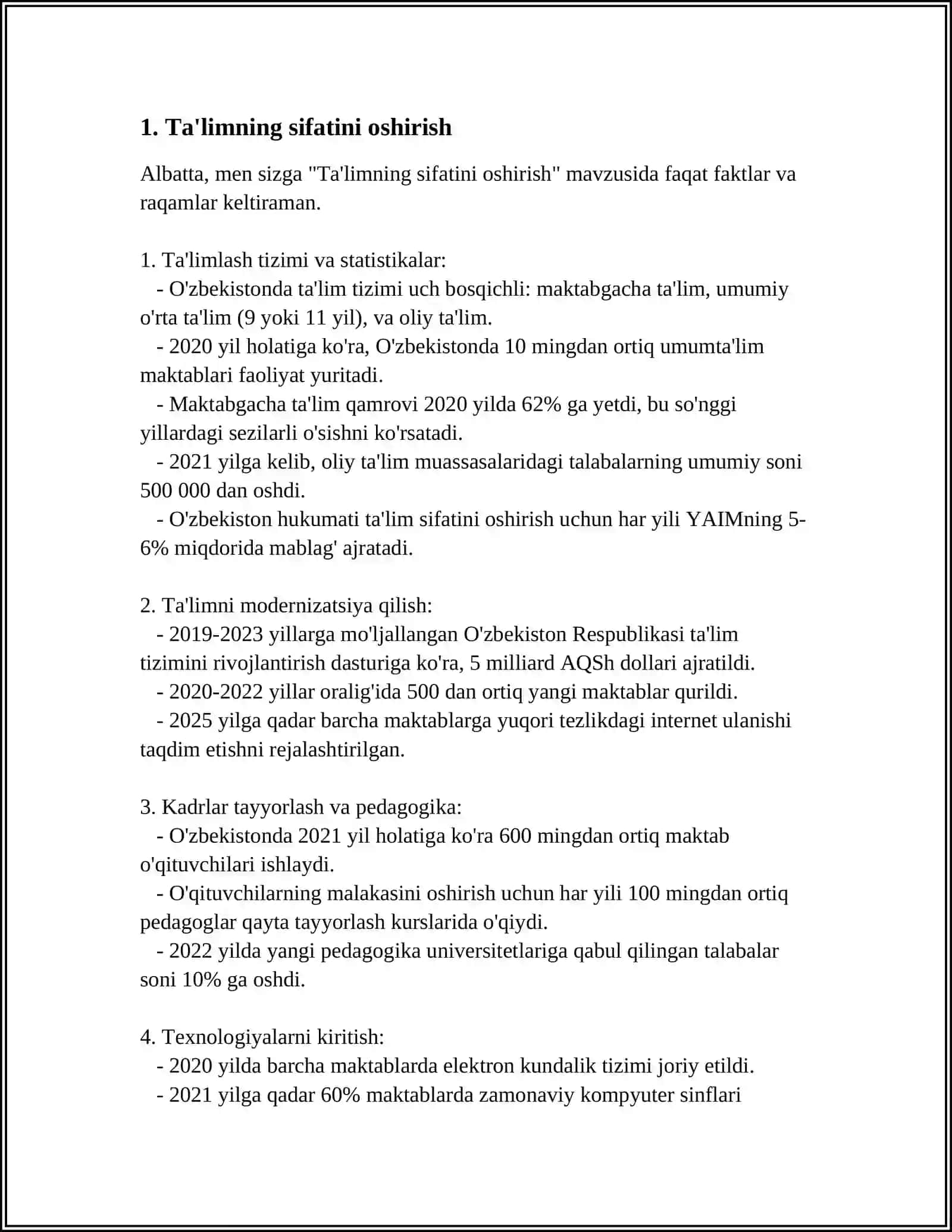 TA’LIM SOHASIDAGI DAVLAT SIYOSATINING USTUVOR YÕNALISHLARI 3