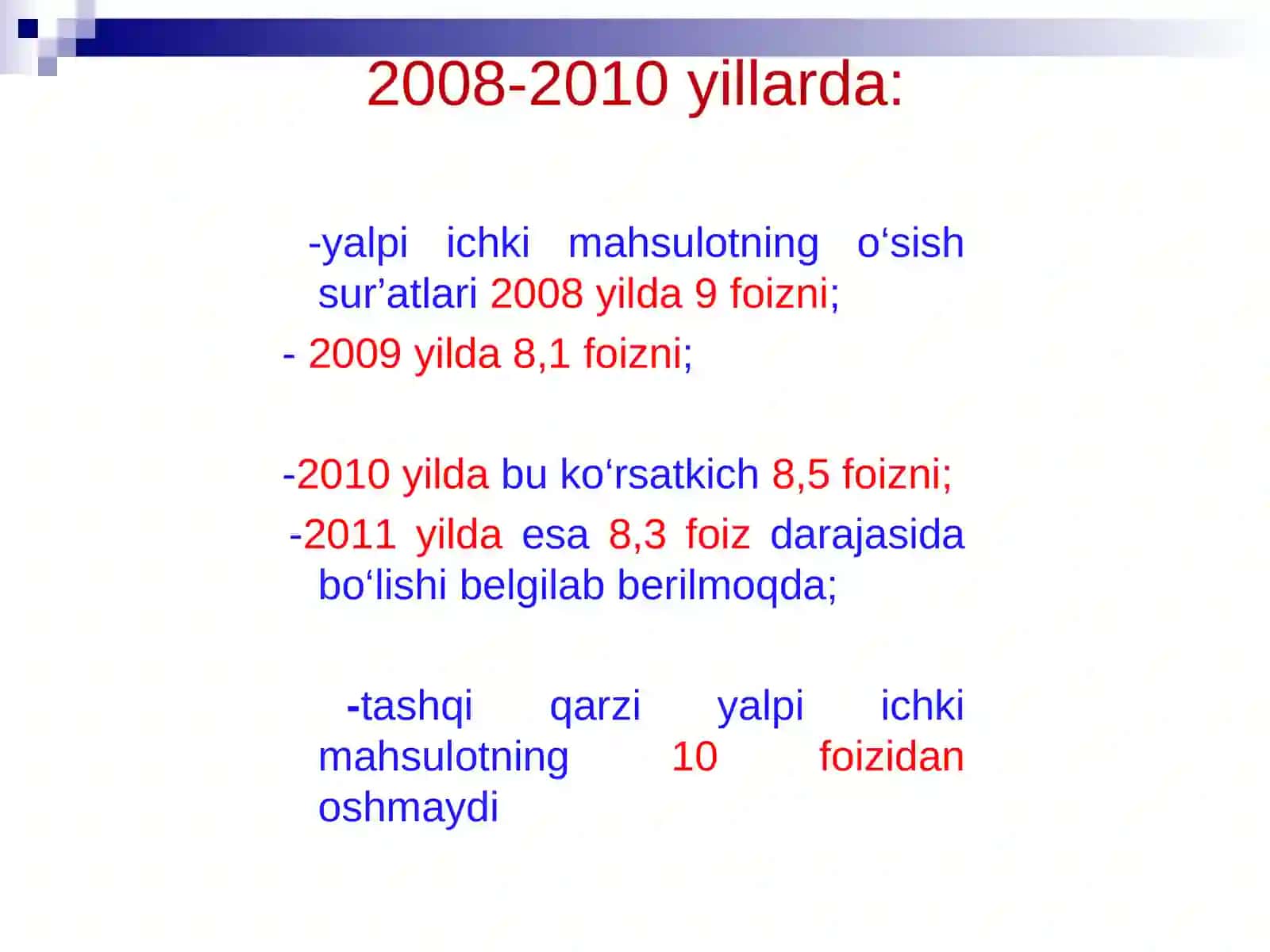 “Mamlakatimizda demokratik islohotlarni yanada chuqurlashtirish va fuqarolik jamiyatini rivojlantirish konsepsiyasi” mavzusida so’zlagan nutq 3