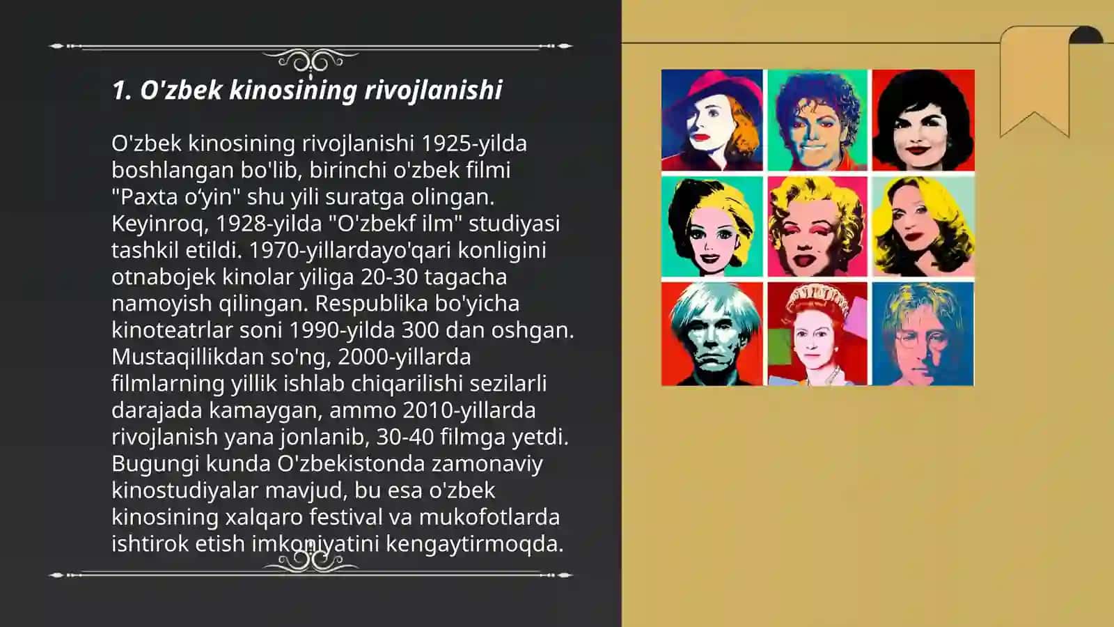 O'zbek kinosining rivojlanishi 3