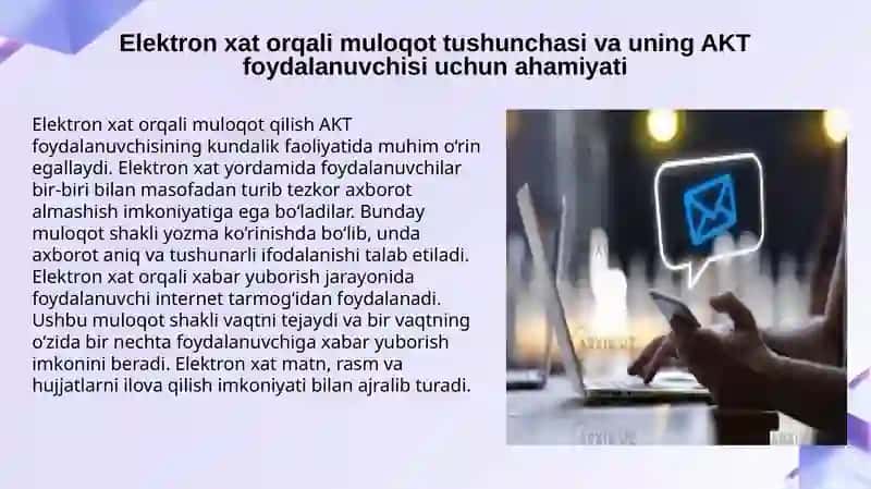 Elektron xat orqali muloqot 3