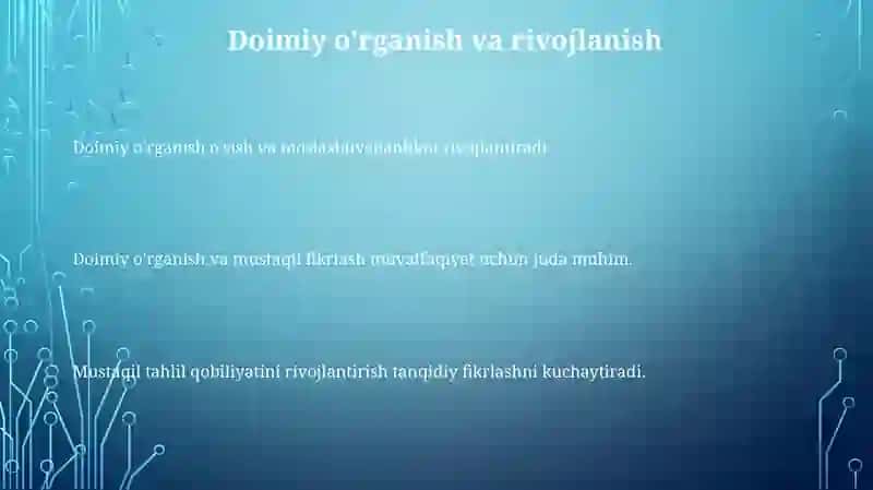 Axborotlarni mustaqil tahlil qilish ko‘nikmalarini egallash 3