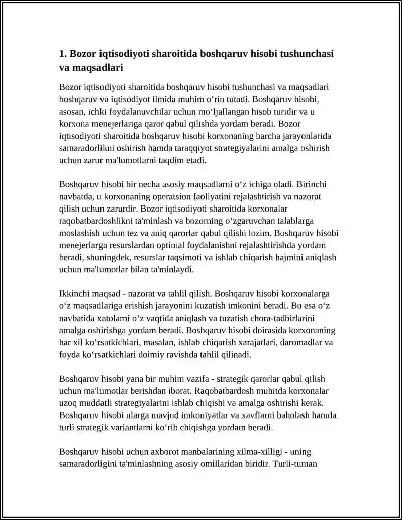 BOZOR IQTISODIYOTI SHAROITIDA BOSHQARUV HISOBINI TOKOMILLASHTIRISHNING ZARURIYATI 3