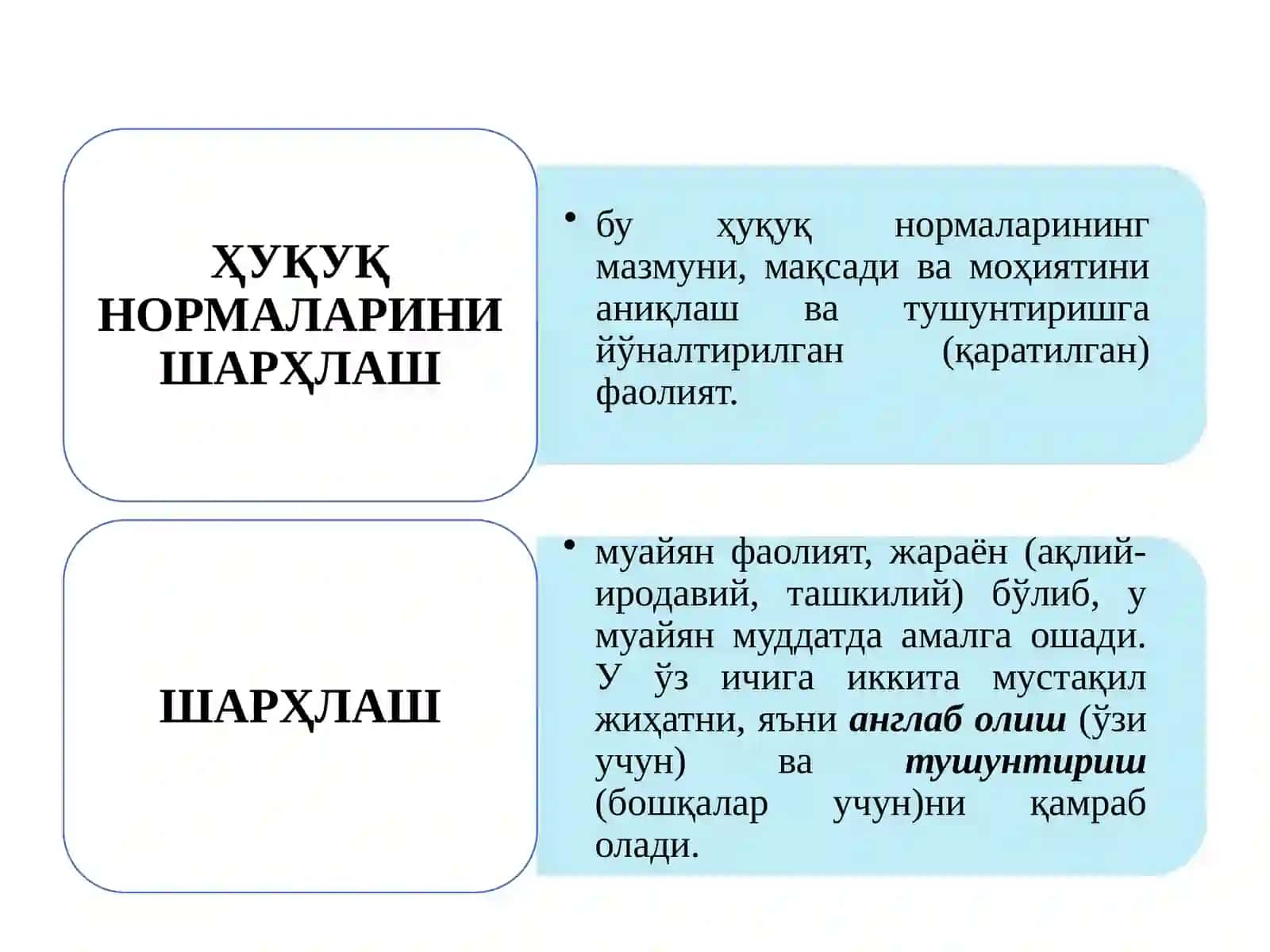 Ҳуқуқ нормаларини шарҳлаш 3