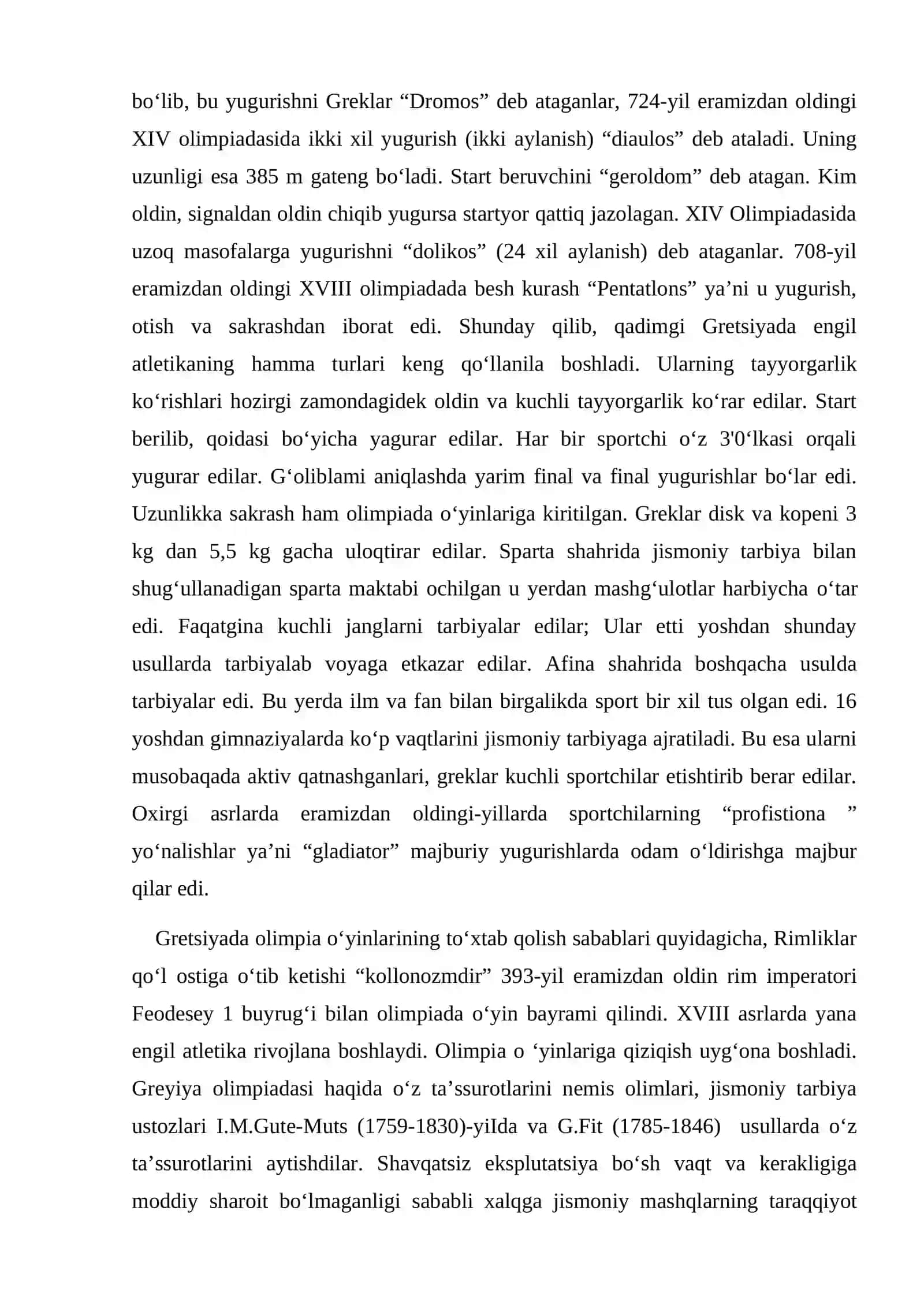 Yengil atletika: tarix, turlar va qoidalar 3