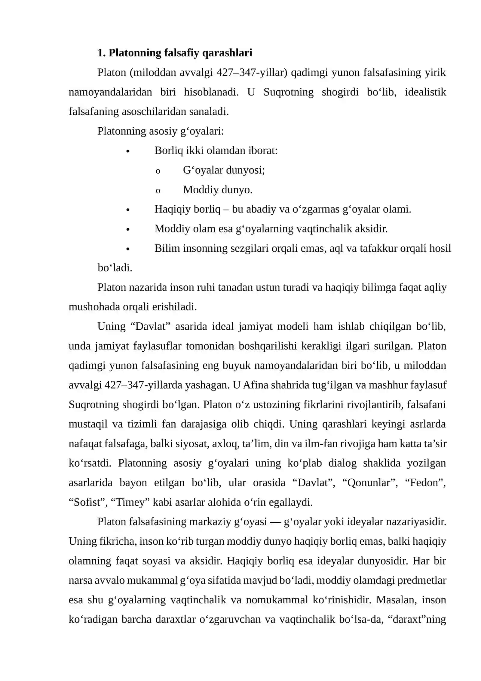 YEVROPA MUTAFAKKIRLARI PLATON, R. DEKART VA D. YUMNING FALSAFAGA OID QARASHLARINI QIYOSIY TAHLILI 3