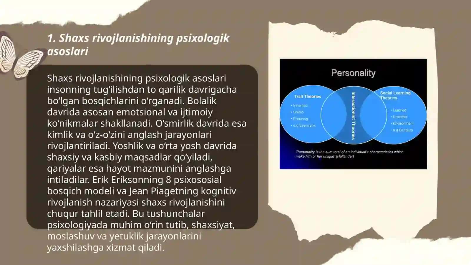 Shaxs rivojlanishining psixologik asoslari 3