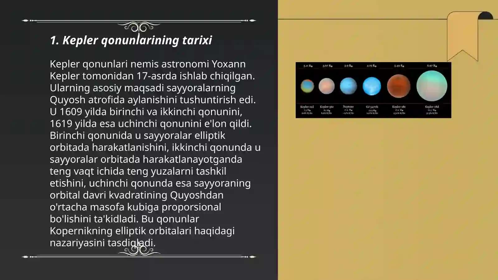 Kepler qonunlari 3